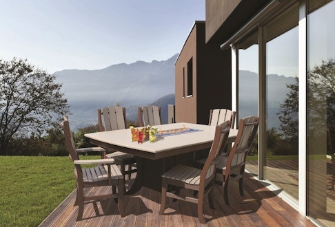 Poly Outdoor Paradise Dining Table Set