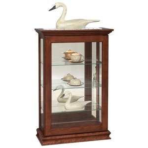 Hammond Sliding Door Curio Cabinet from DutchCrafters Amish Furniture