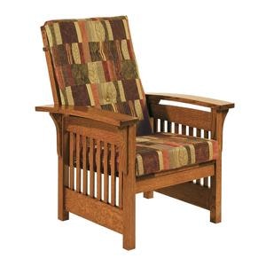 Amish Mission Panel Club Chair – Solid Wood Amish Lounge Chairs