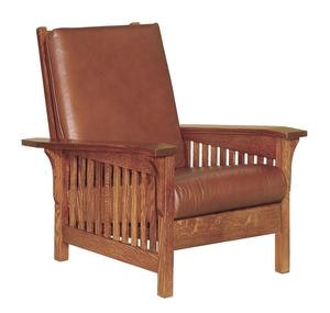 Amish Mission Panel Club Chair – Solid Wood Amish Lounge Chairs