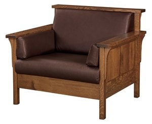 Mission Chair with Wide Seat | Side & Back Slats | DutchCrafters