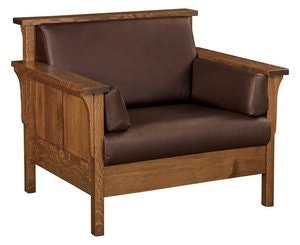 Mission Club Chair | DutchCrafters Amish Made Lounge Chairs