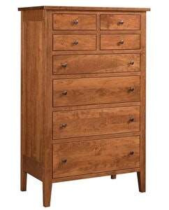 美品♡Drawer リネンピークドラペルジレ ベスト　シルク　オレンジ　36 Solid Wood Lingerie Chest of Drawers | Amish Made Bedroom Furniture