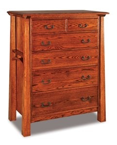 Hardwood Mission Small Chest of Drawers from DutchCrafters Amish
