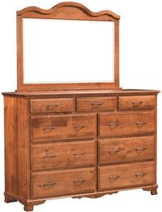 Port Huron Dresser with Optional Mirror from DutchCrafters Amish