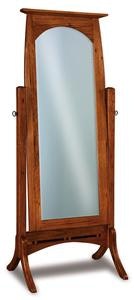 Edna Sleigh Beveled Cheval Mirror from DutchCrafters Amish Furniture