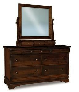 Edna Sleigh 9-Drawer Dresser from DutchCrafters Amish Furniture
