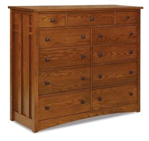 Torrent Mission Ten Drawer Dresser from DutchCrafters Amish Furniture