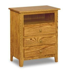 Shaker Style 3-Drawer Solid Wood Night Stand | DutchCrafters