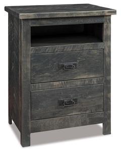 Rustic 3-Drawer Nightstand from DutchCrafters Amish Furniture