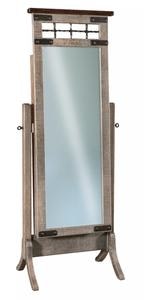 Edna Sleigh Beveled Cheval Mirror from DutchCrafters Amish Furniture