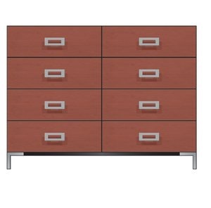 red metal dresser 25 Inch Metal Side Cabinet, Double Door TV Stand, Storage Cabinet with Adjustable Shelves Ebern Designs Color: Red