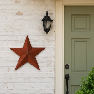 Jumbo Rustic Tin Barn Star - Amish Made in the USA