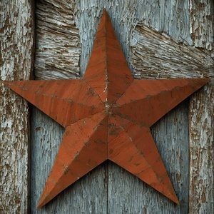 Jumbo Rustic Tin Barn Star - Amish Made in the USA