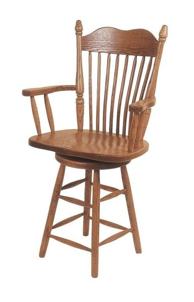 Amish Cimarron Turned Leg Barstool