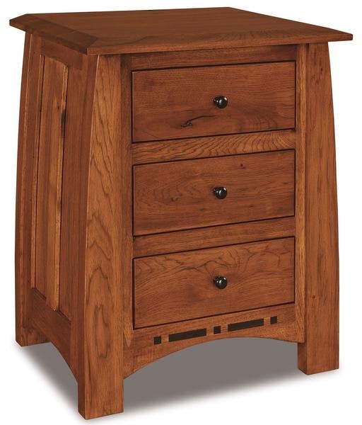 Amish 22 3/4 Inch Colorado Springs Mission Three Drawer Nightstand - Quick Ship