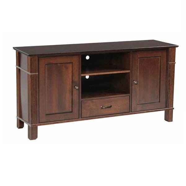 Amish Artisan Reserve TV Stand with Two Doors & One Drawer