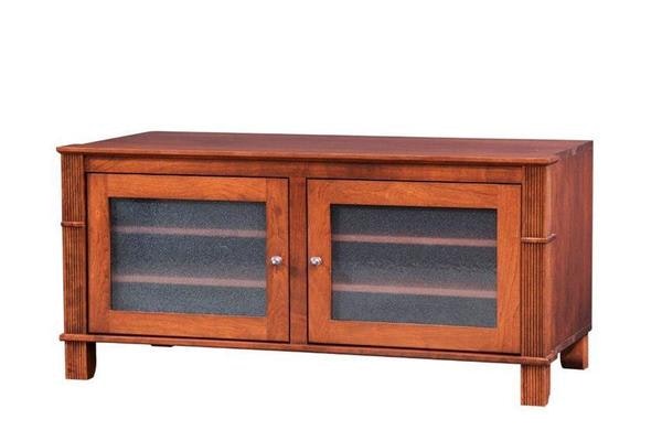 Amish Custom Artisan Reserve TV Console Stand with Two Doors