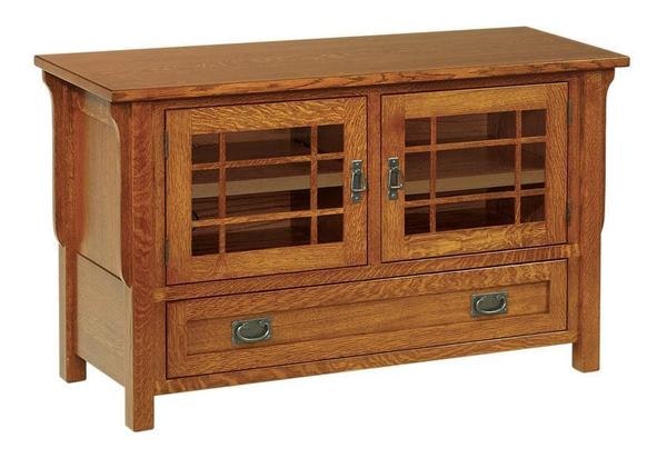 Amish Made 49" Lancaster Mission Television Stand with Drawer