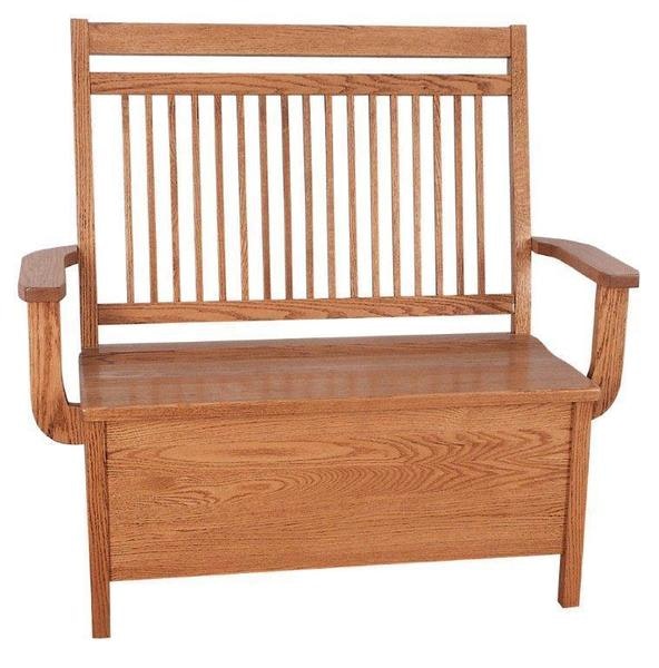 Amish Westport Mission Storage Bench