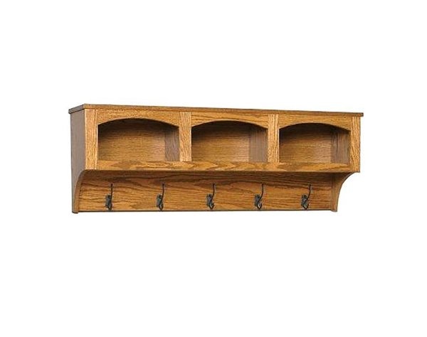 Amish Brewton Entryway Storage Shelf