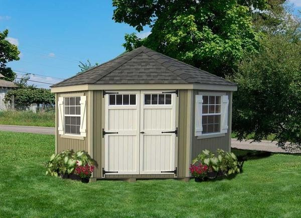 Amish Colonial Five-Corner Shed