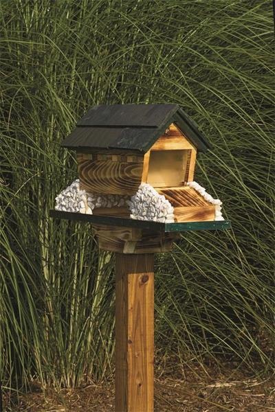 Amish Covered Bridge Bird Feeder
