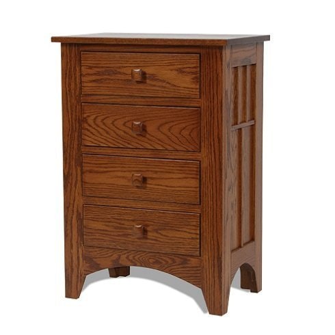 Amish Kenneth Mission 4-Drawer Night Stand