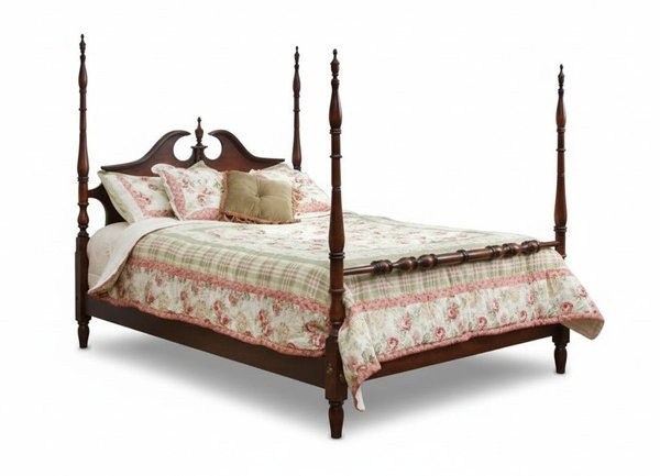 Amish Jeremy Pediment Poster Bed