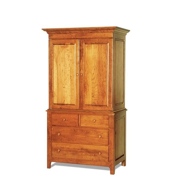 Amish Ivy Shaker Wardrobe Armoire