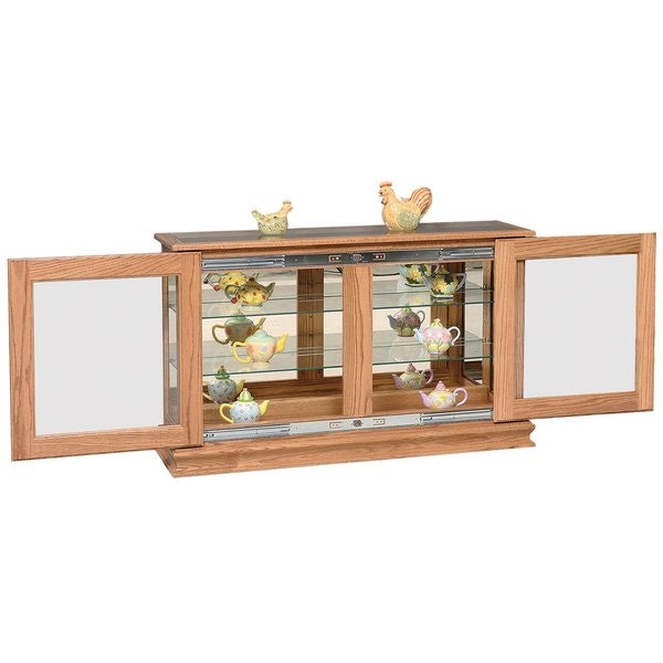 Amish Cadley Sliding Door Curio Cabinet