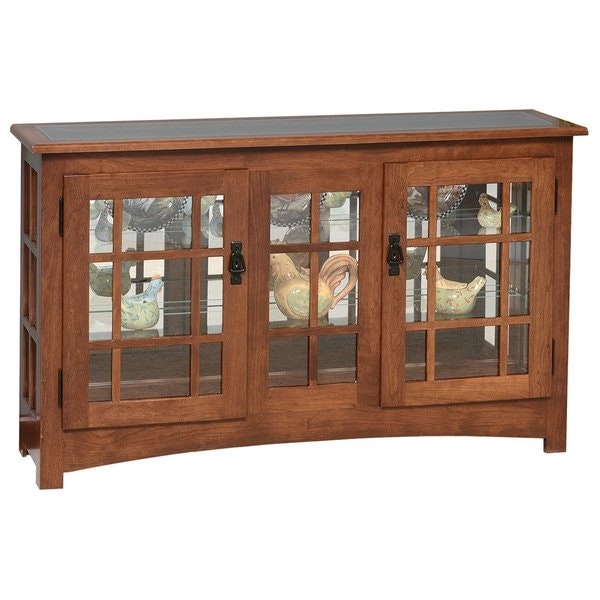 Amish Culverton Curio Console