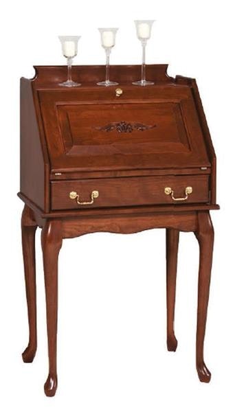 Amish Queen Anne Secretary Desk