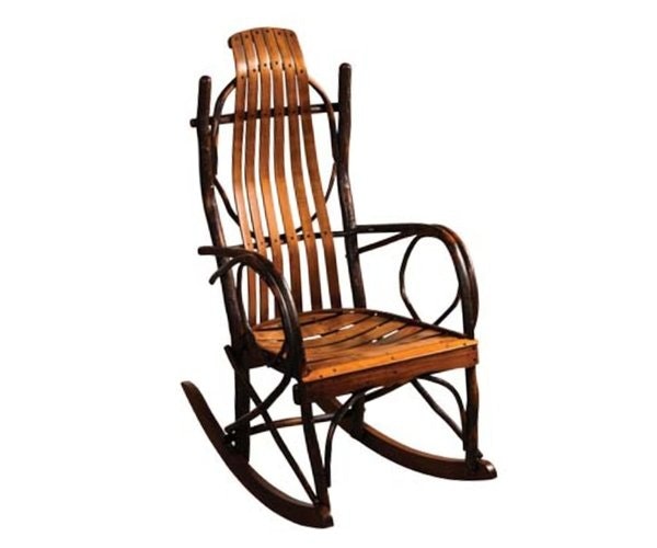 Amish Blue Mountain Hickory Overtall Rocking Chair