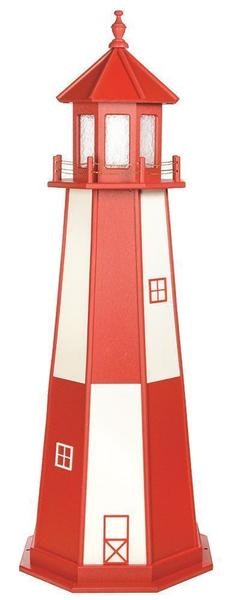 Amish Custom Crafted Wood Lawn Lighthouse Cape Henry Style