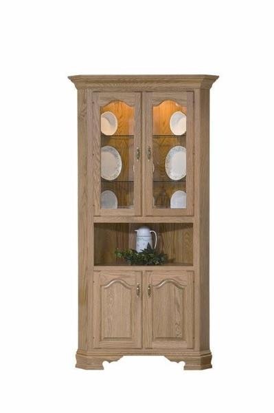 Amish Province Corner Dining Hutch
