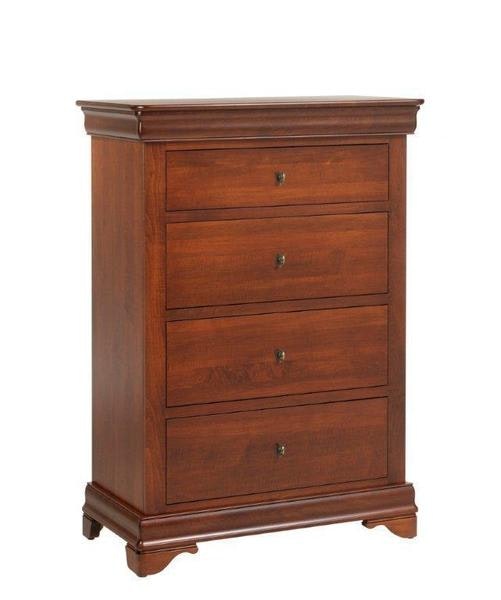 Amish Romeo Chest of Drawers 38 shown in Brown Maple with Mission Maple Finish