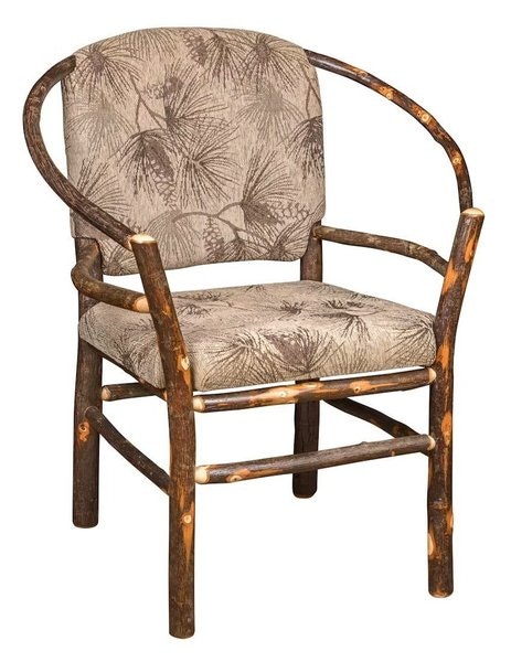 Rustic Hickory Hoop Chair with Steam-Bent Arms DutchCrafters