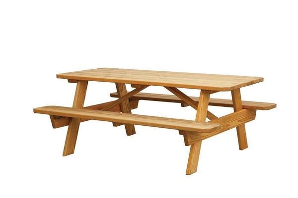 Amish Pine Picnic Table with Benches