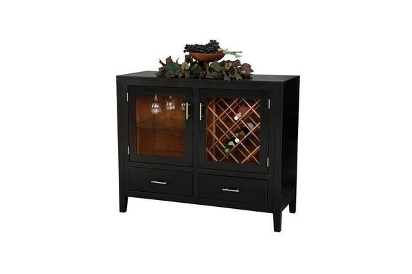 Amish Milan 48" Solid Wood Wine Server
