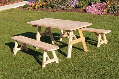 Amish Cedar Outdoor Dining Set
