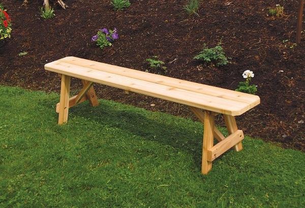 Amish Cedar Outdoor Wood Bench