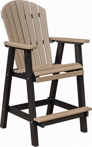 Berlin Gardens Comfo-Back Outdoor Poly Bar Chair