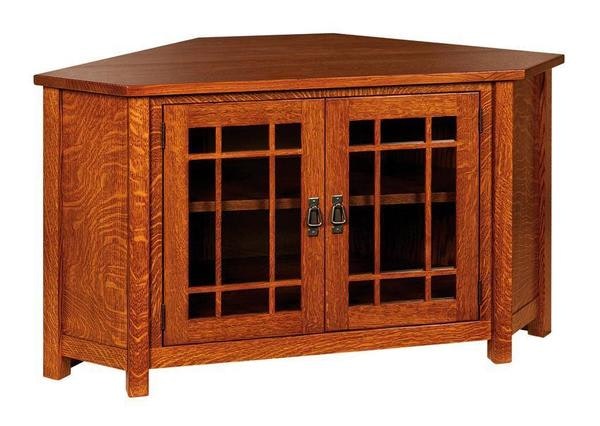 Amish Lancaster Mission Corner TV Cabinet