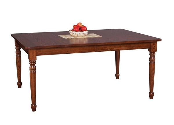 Amish Farmhouse Country Solid Wood Leg Dining Table