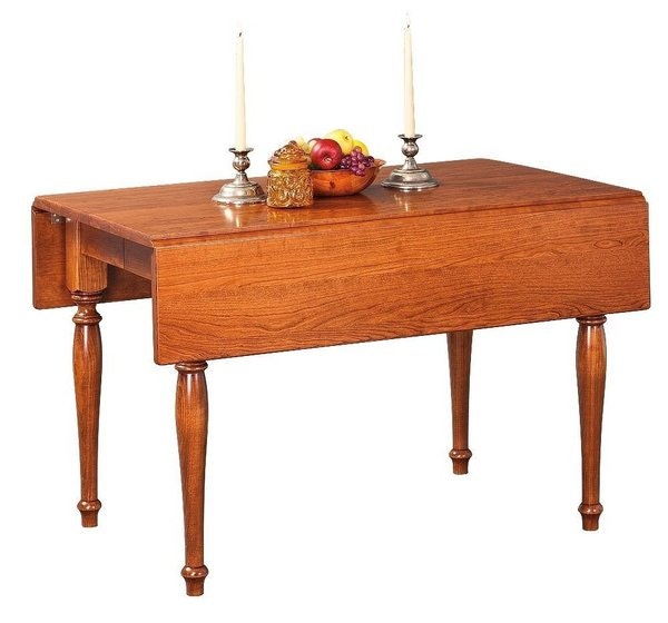 Amish Square Hamel Dropleaf Extension Dining Table