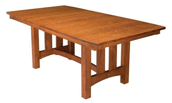 Amish Goshen Shaker Trestle Dining Table