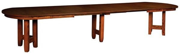 Amish Holcombe Banquet Extension Dining Room Table