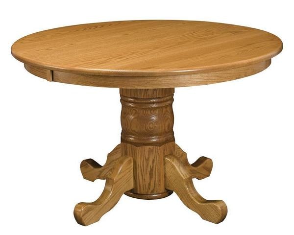 Amish New Bern Single Pedestal Dining Table