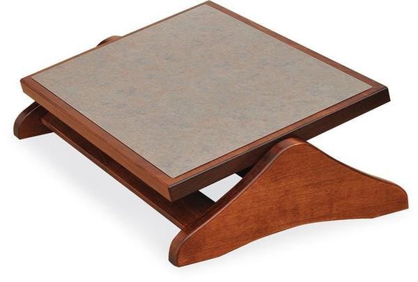 Amish Wood Under Desk Foot Rest with Adjustable Tilt